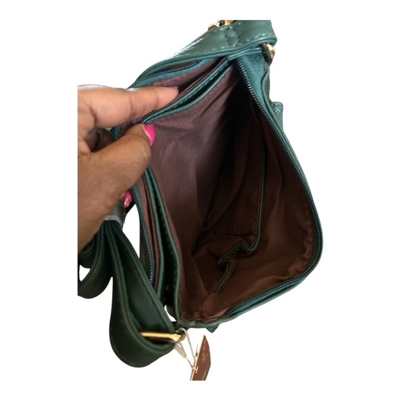 MIRA Collection Mint Green Studded Crossbody Bag - Picture 5 of 7